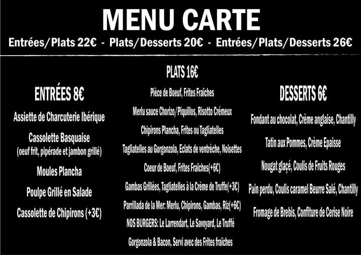 MENU CARTE COMPLETE A2 PAYSAGE